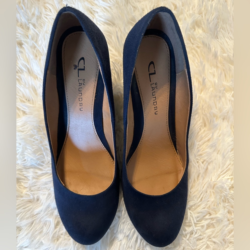 CL by Laundry Navy Wedges